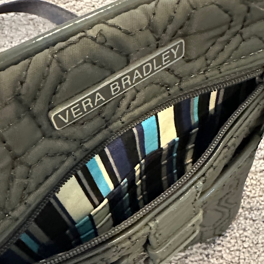 Vera Bradley Dark grey Quilted Crossbody Messenger - Picture 2 of 2